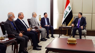 السوداني يبحث مع كمال خرازي تنمية العلاقات بين دول المنطقة لتخفيف التوترات