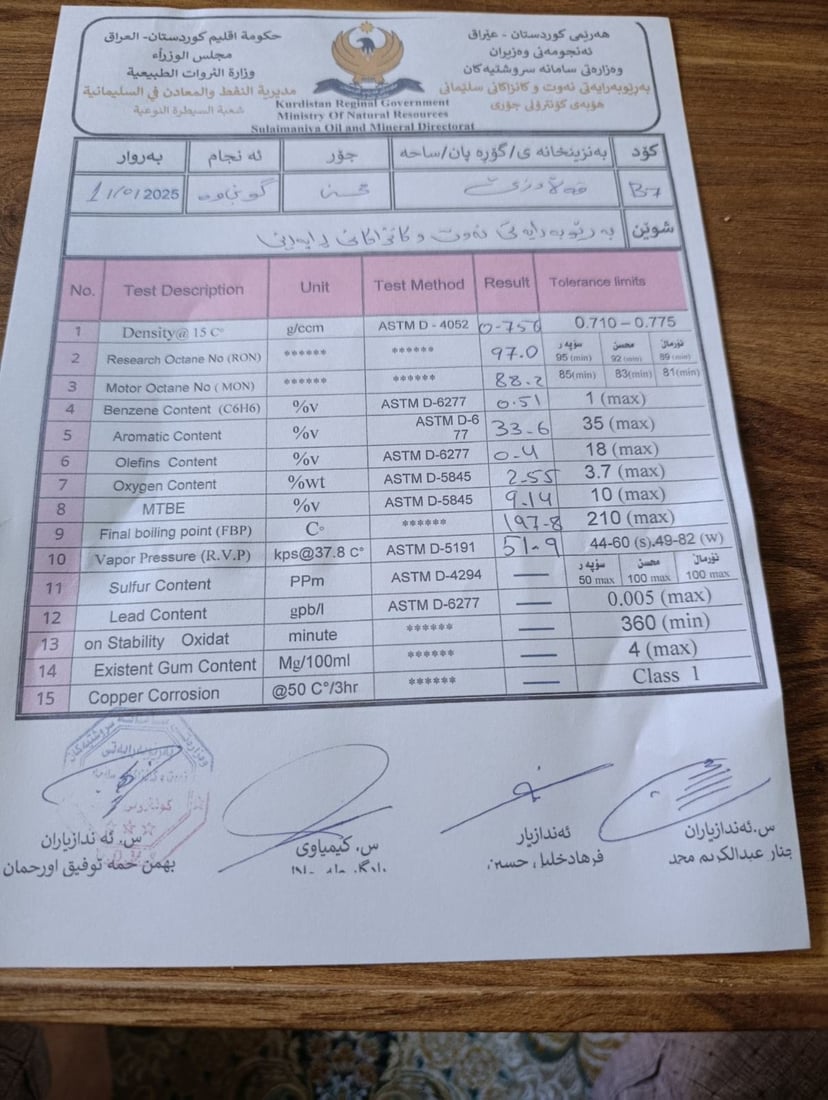  قایمقامیەتی پشدەر: سەرجەم جۆرەکانی بەنزین لە بەنزینخانەکانی سنوورەکە گونجاون