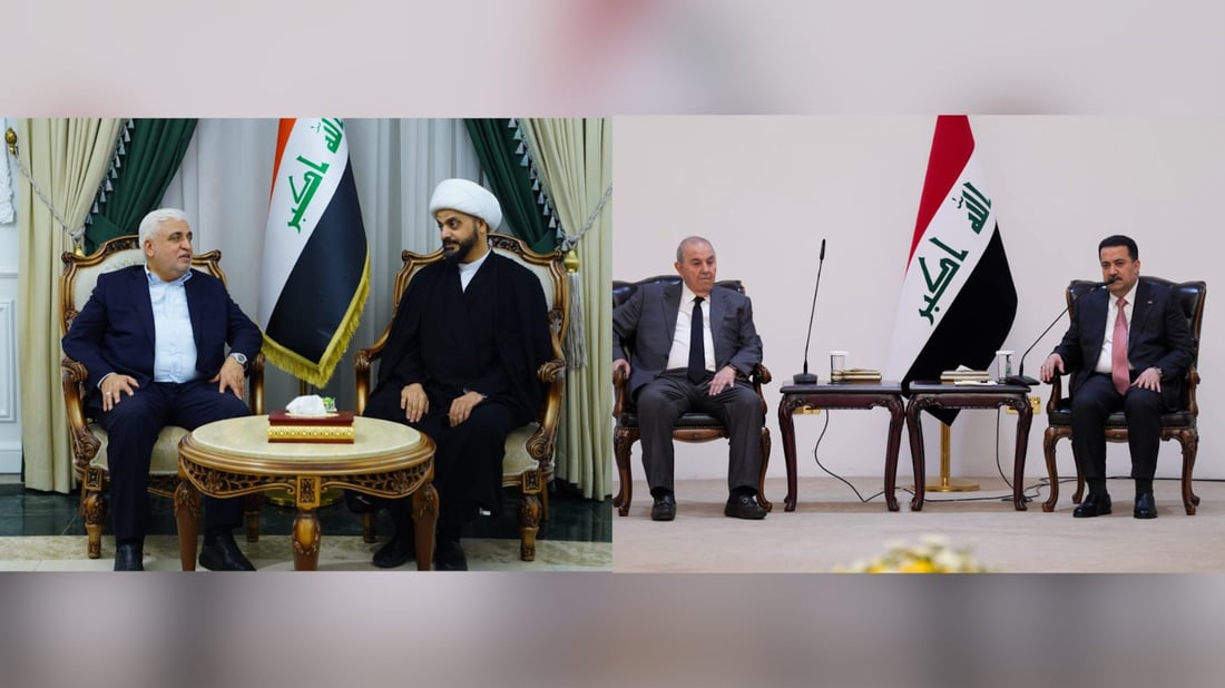 أخطر صورتين لهذا اليوم والسوداني وحده.. الفياض تسلل إلى بيت الخزعلي مرة أخرى!