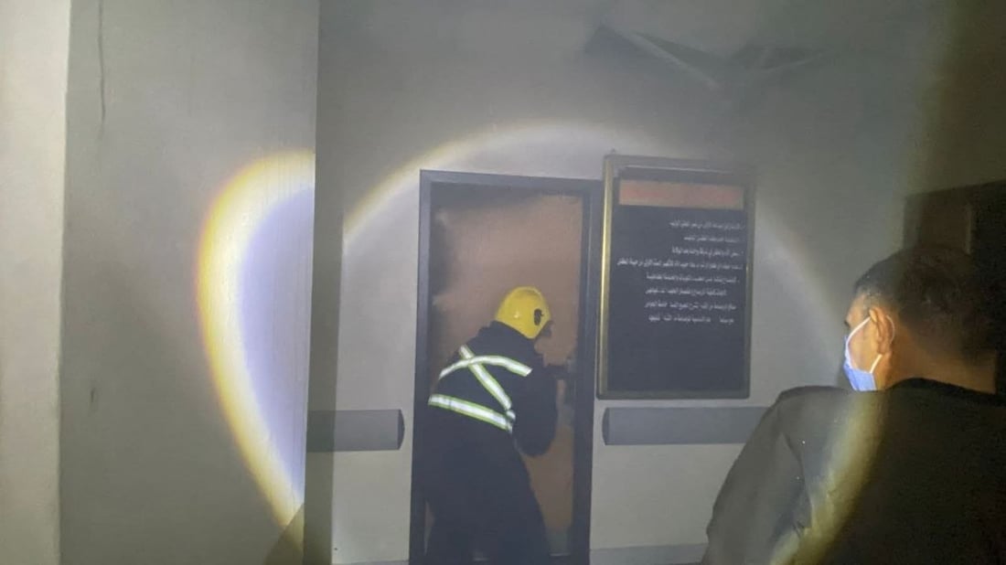 فرق الإطفاء تسيطر على حريق مستشفى “آزادي” في كركوك