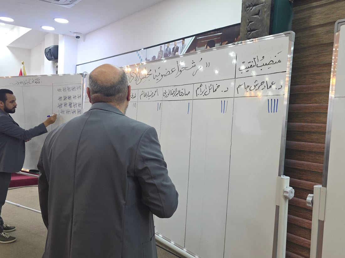 جواد الشهيلي نقيباً لدورة ثانية.. قائمة محاسبون مهنيون اكتسحت الانتخابات (صور)