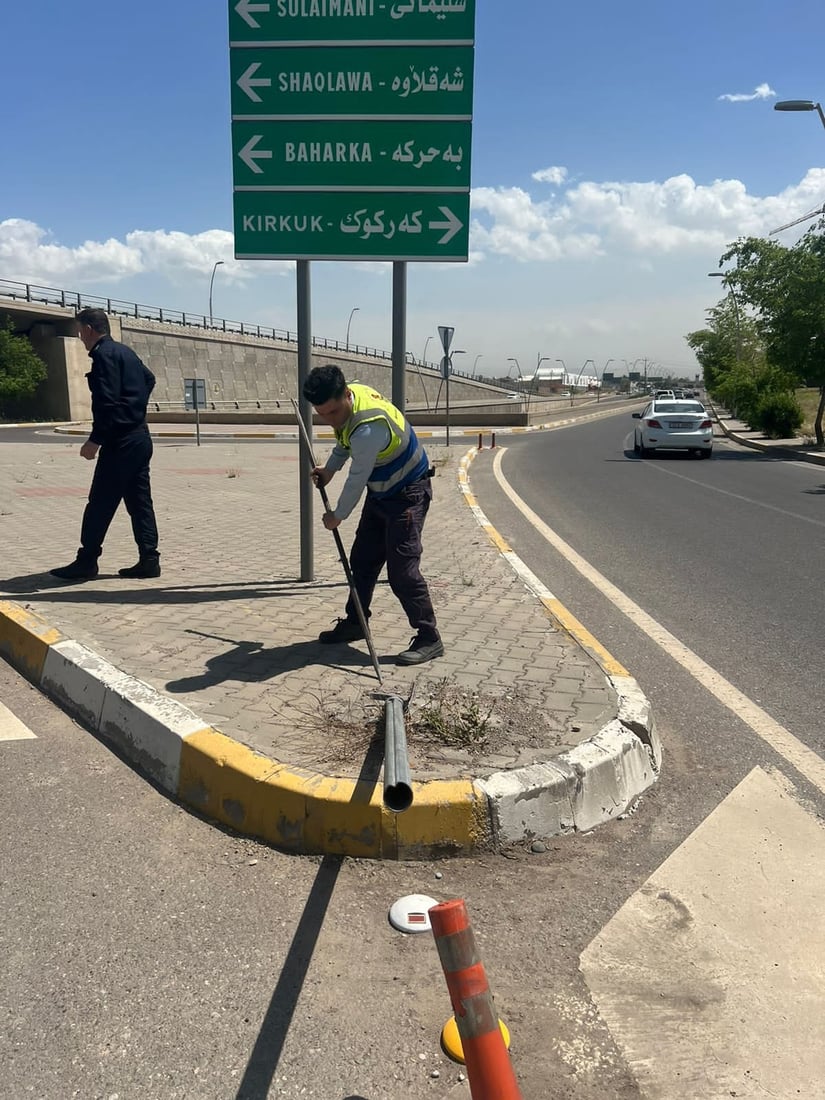 بەڕێوبەرایەتی هاتوچۆی هەولێر سەرجەم نیشانەكانی هاتوچۆی هەولێر نۆژەنكرانەوە و ئەوانەی دەرەوەی شار