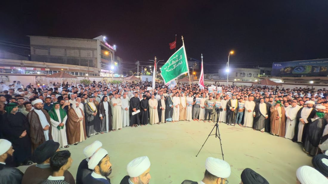 صور: شمال البصرة تخرج راياتها لنصرة الشيخ العوضي وتنذر العيداني باعتصام مفتوح