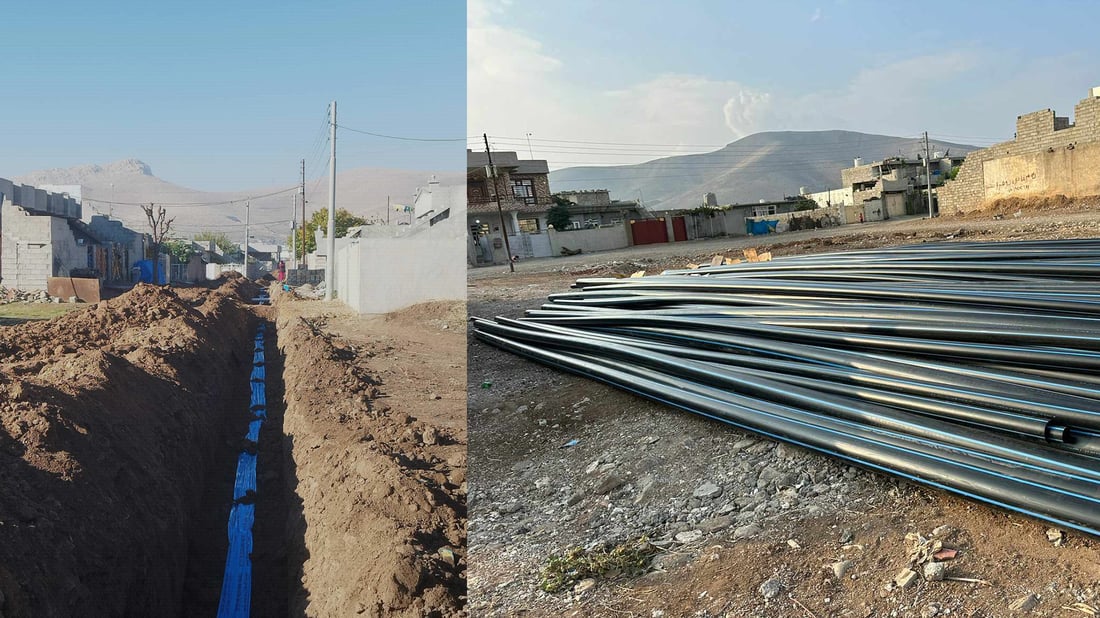 راکێشانی ئاوەکەی کەنی زەرد بە هۆی بێ پارەیی وەستا