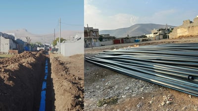 راکێشانی ئاوەکەی کەنی زەرد بە هۆی بێ پارەیی وەستا