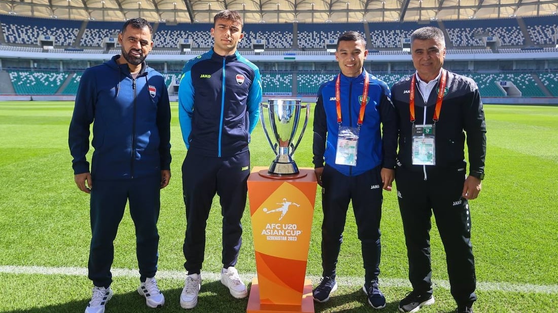 صور مع الكأس.. جانب من الاستعراض الرسمي قبل ختام منافسات آسيا للشباب