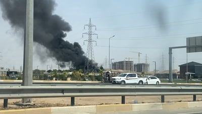 لە هەولێر ئاگرێکى گەورە کەوتەوە و دوکەڵ بەرز بووەوە