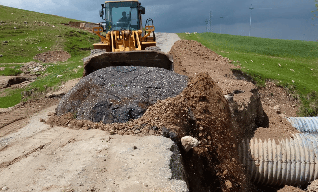 رێگای چەندین گوند و شاری سنووری سلێمانی پاککرانەوە