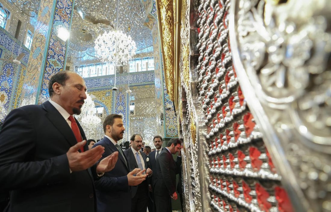 صور: الزيدي داخل أروقة مرقد السيدة زينب والجامع الأموي بدمشق