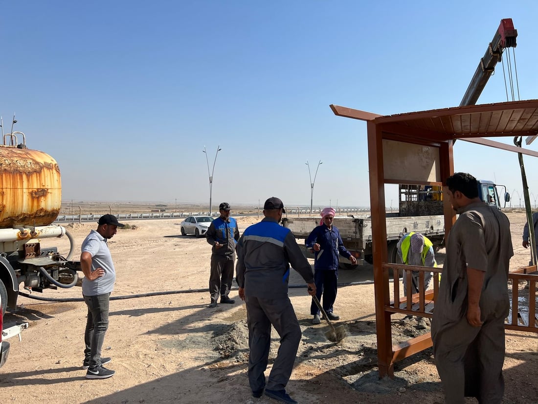 صور: الجبل الوحيد على حدود العراق والكويت يحظى بمصطبات لاستراحة السواح