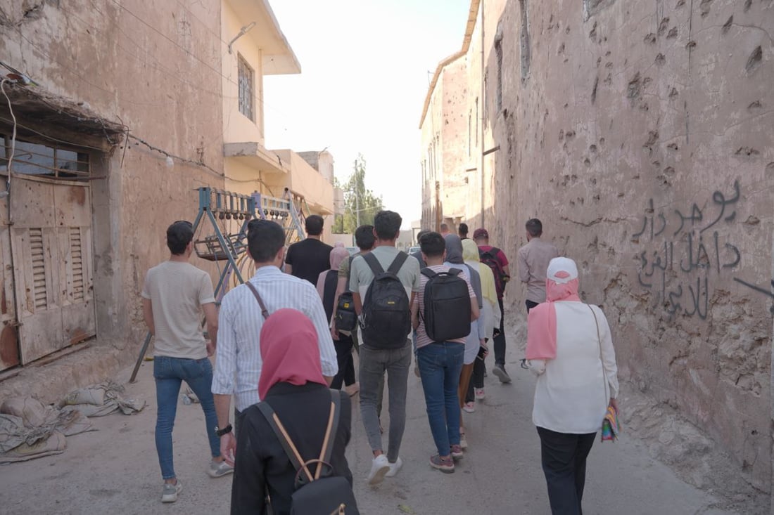 شباب الموصل يتوقعون زيادة تدفق الأجانب.. ورشة المرشد السياحي لتعريف العراق للعالم (صور)
