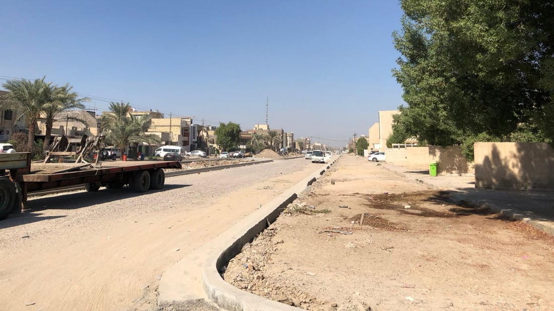 “صبة رصيف فقط” خلال عام!.. صور من مشروع شارع الرفاق “البطيء” في بغداد