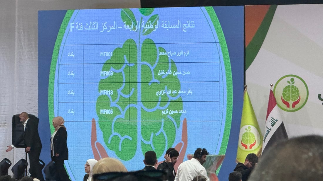 صور: احتفال بطريقة أيمن حسين.. 1000 عبقري رياضيات تسابقوا في بغداد: كلنا فائزون