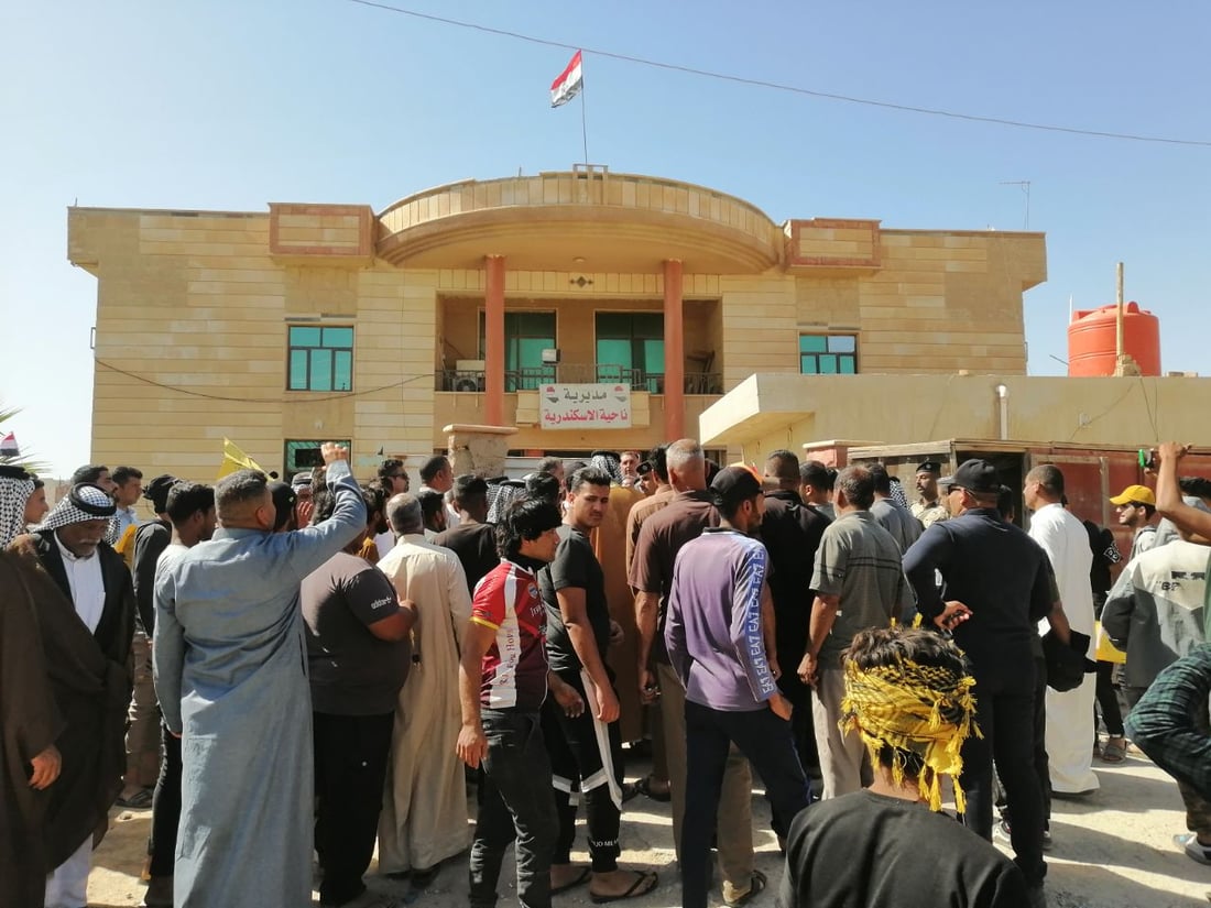 “الجفجافة” لم تزرع منذ موسمين.. تظاهرة لإنعاش نهر الإسكندرية في بابل (صور)