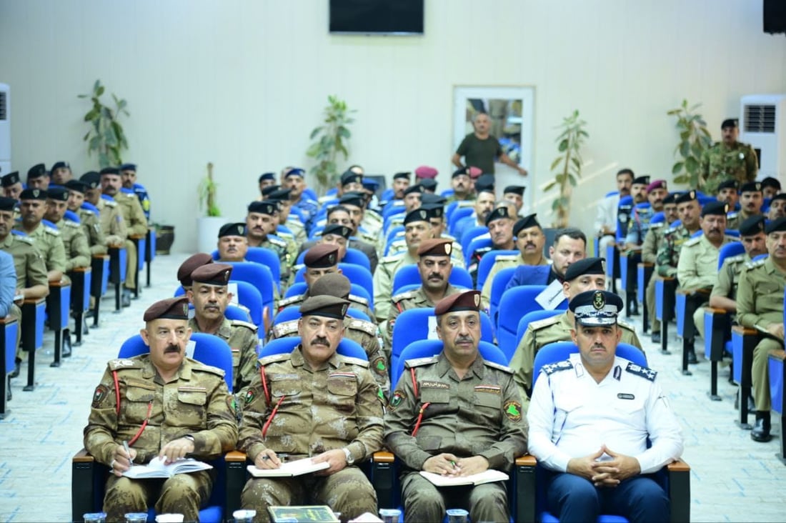 صور: كناوي والفريق سكر يوزعون المهام والواجبات على الضباط ضمن خطة عيد الغدير