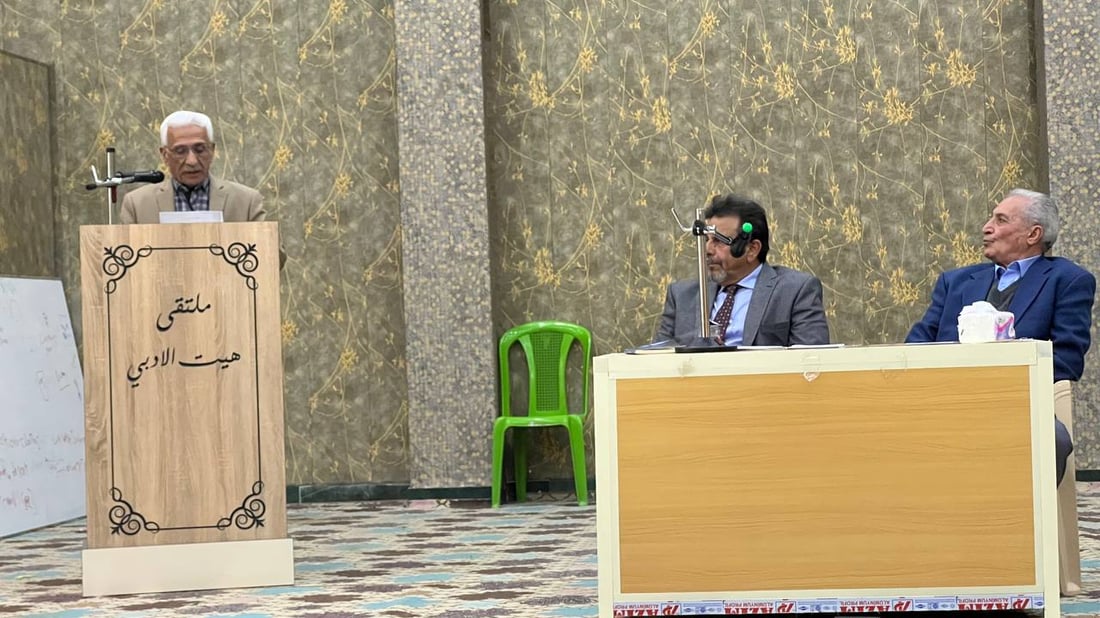 قصائد تتغنى بالعراق.. ملتقى هيت الأدبي يستضيف الشاعر محمد فرحان (صور)