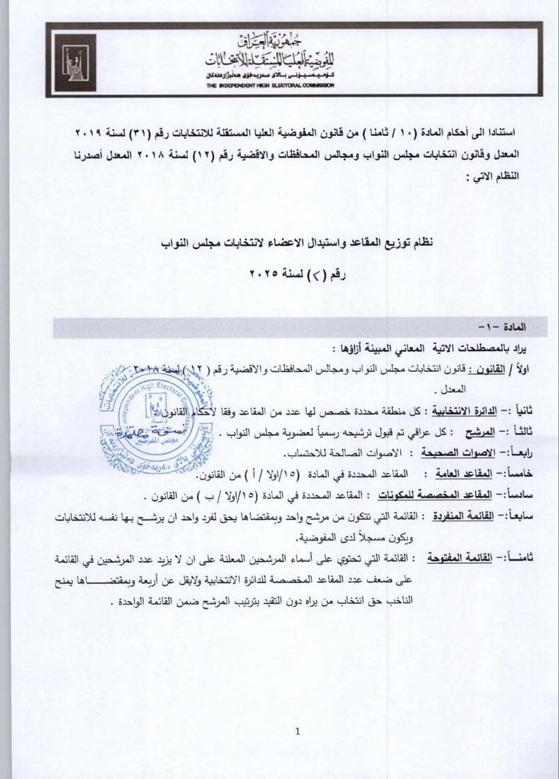 تعرف على نظام توزيع المقاعد واستبدال الأعضاء لانتخابات مجلس النواب 2025