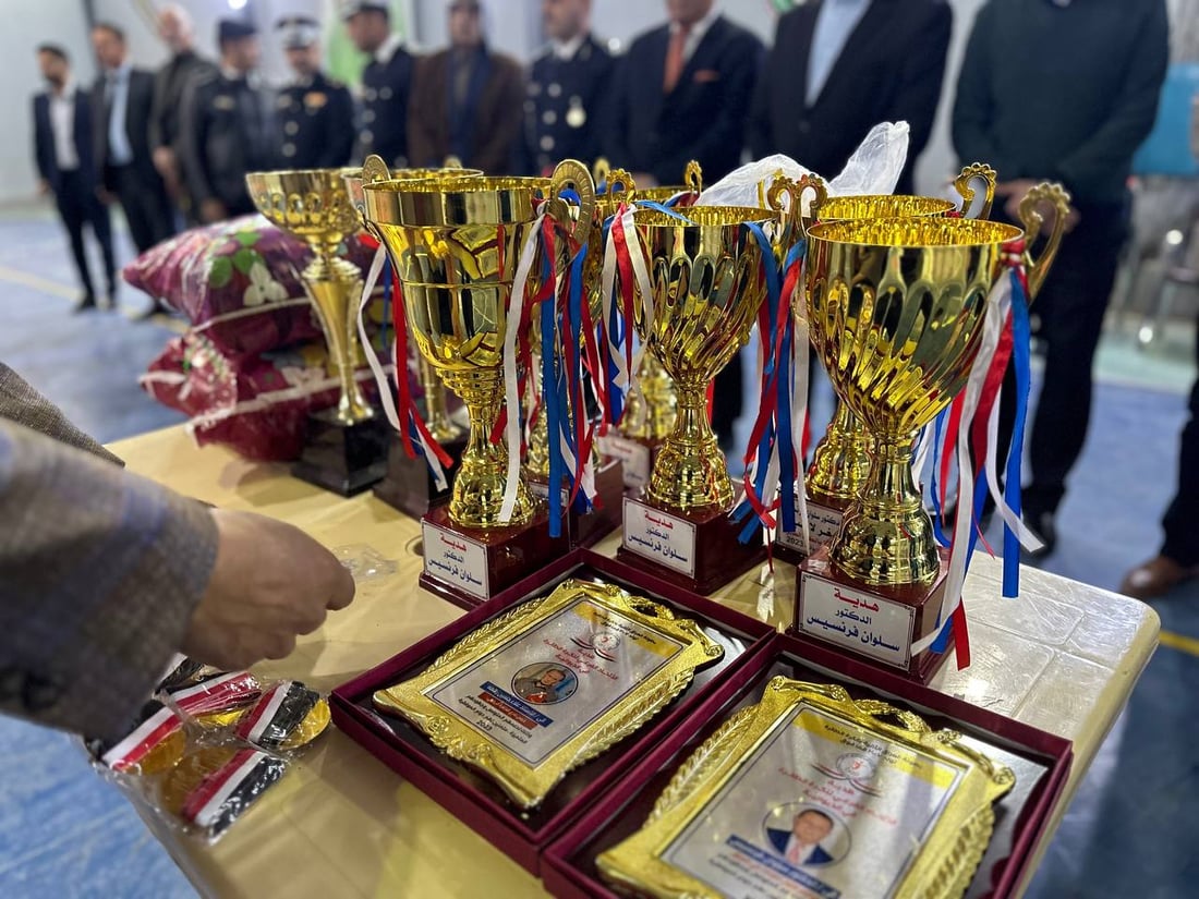 صور: موهبة الديوانية يتغلب على الدغارة ويتوج بكأس العراق للناشئين بكرة الطائرة