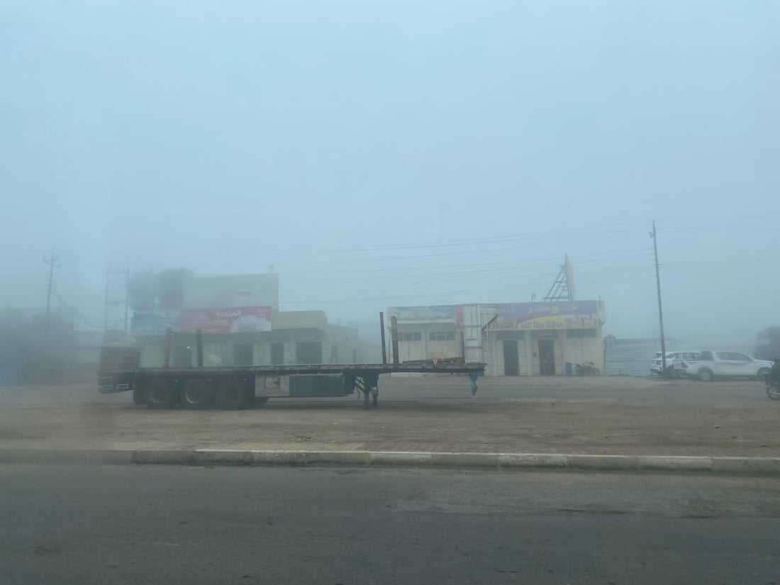 الرمادي غارقة تماماً في الضباب.. صور من “الخمسة كيلو”