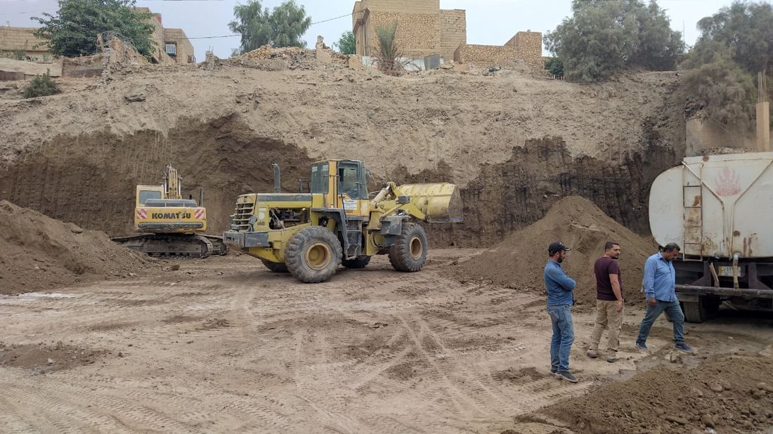 هيت: صيانة المقطع الثاني من سور القلعة التاريخي (فيديو)