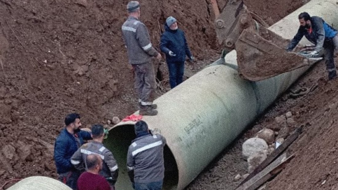 بۆ جاری سێیەم بۆریی ئاوی دوکان – سلێمانی شکایەوە