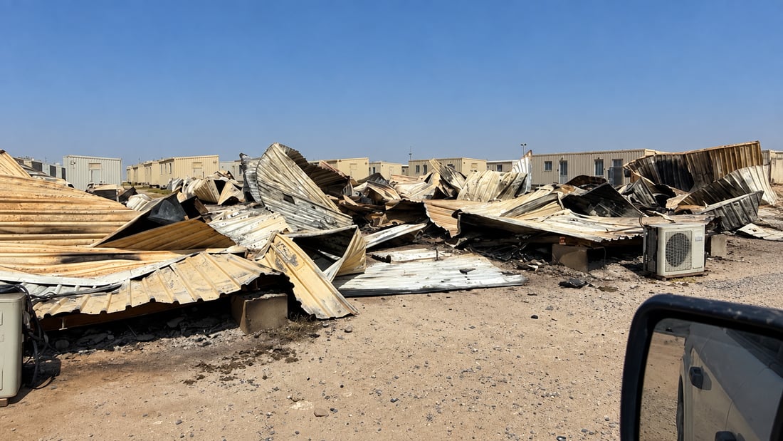 جنود أميركيون يوثقون الدمار في قواعدهم بالسعودية والكويت إثر هجمات إيران