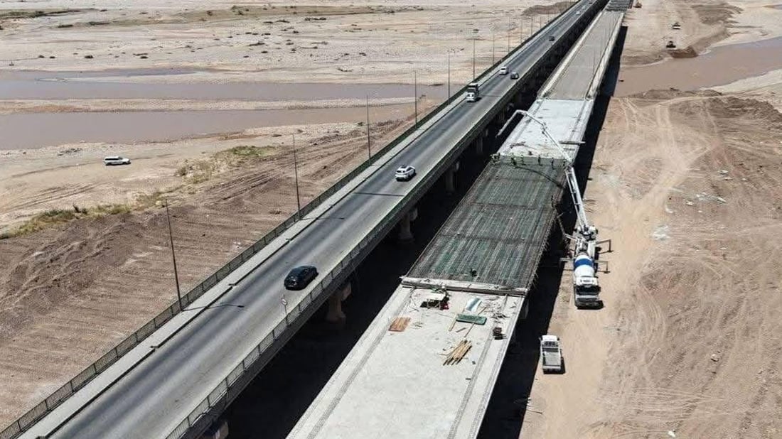 پارێزگای کەرکووک: کارەکانی نۆژەنکردنەوەی پردی ستراتیژیی داقوق گەیشتووەتە 60%