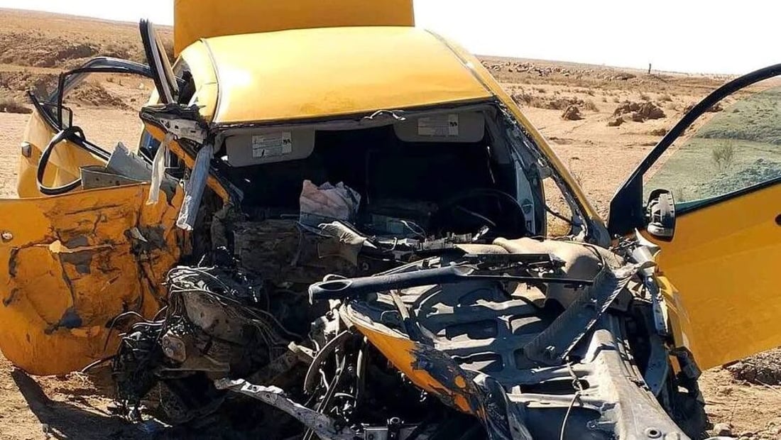 صور: مصرع عميد وعقيد وجندي بحادث سير على طريق الصينية – حديثة