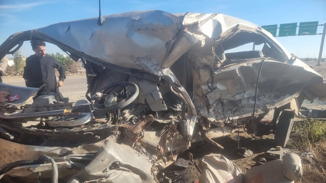 بين الرفاعي والنصر.. مصرع وإصابة 4 أشخاص في حادث سير شمالي الناصرية