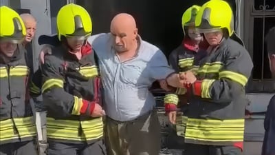 بەهۆى ئاگرێکەوە 10 ئەندامى خێزانێک رزگارکران