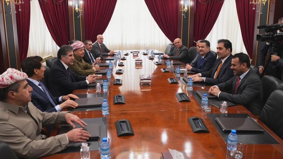 السوداني يناقش مع البارزاني ملف انتخاب رئيس الجمهورية