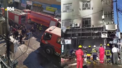 رووداوێکى ئاگرکەوتنەوە روویدا و شەش کەس رزگارکران