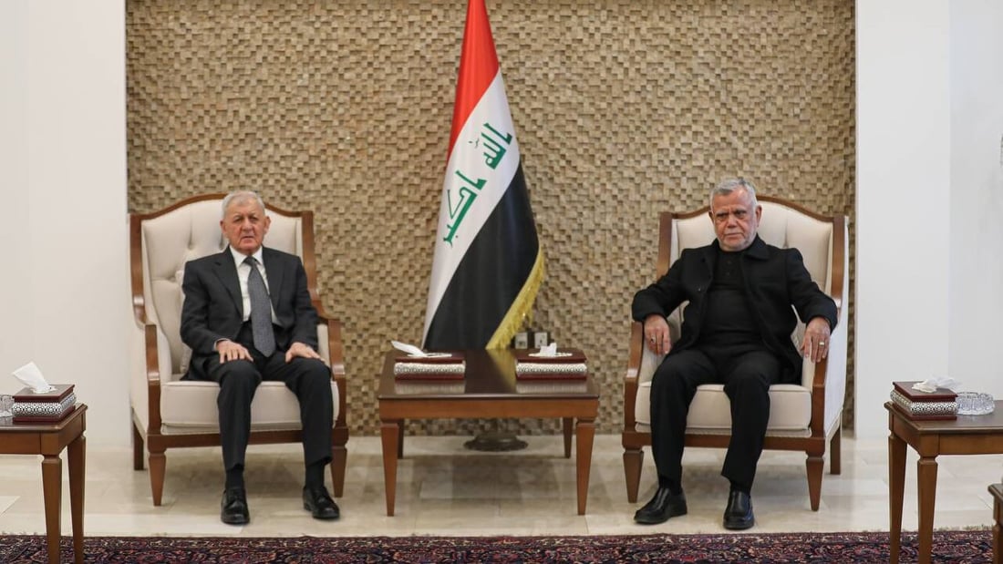 President Rashid, Hadi Al-Amiri discuss ‘ways to strengthen the democratic process’ in Iraq