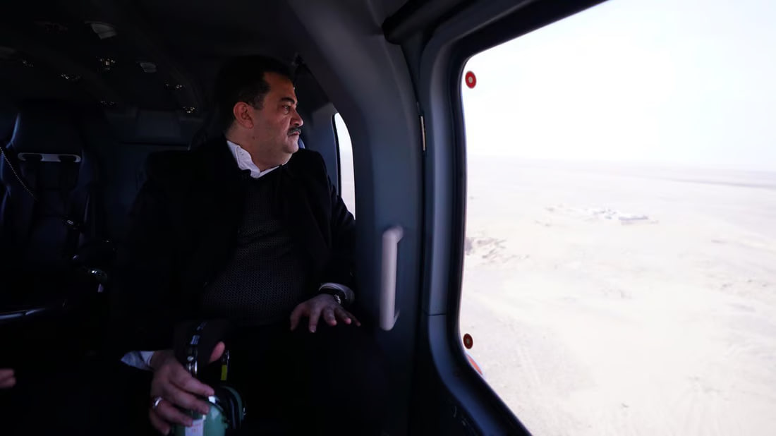 Al-Sudani conducts aerial survey of Tharthar security corridor
