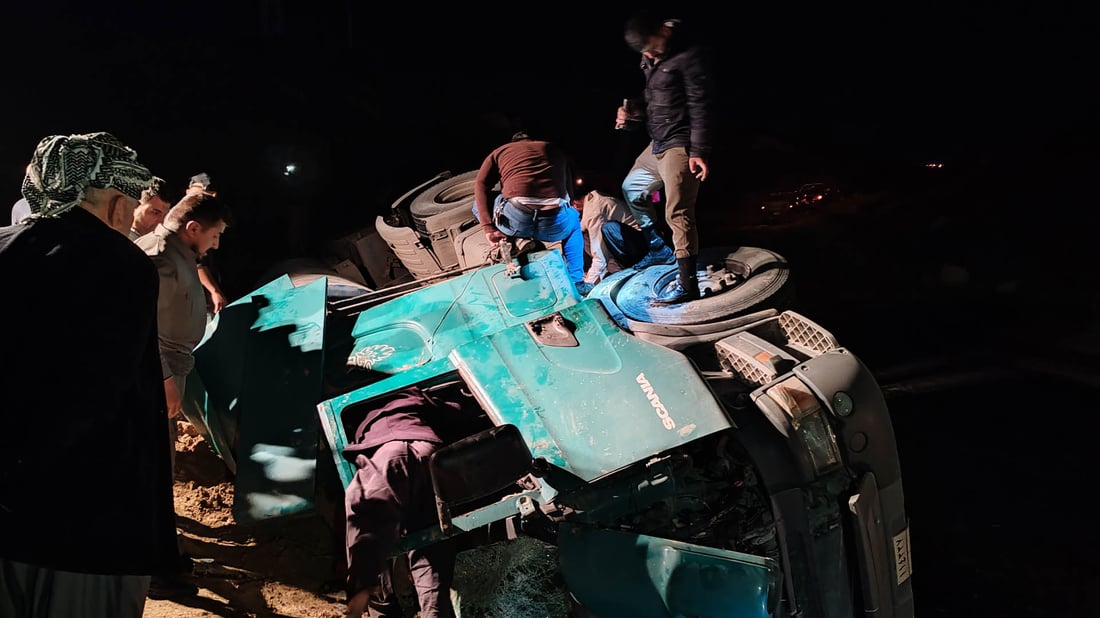 بەھۆی وەرگەڕانی بارھەڵگرێک جارێکی دیکە ئاوی زێی دوکان پیس بوو