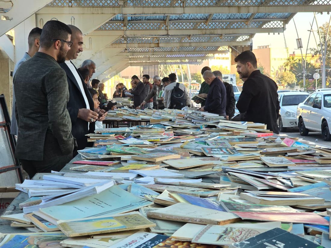 50 ألف كتاب ورسائل ثقافية.. الموصل تحتفل بالذكرى التاسعة لرصيف الكتب
