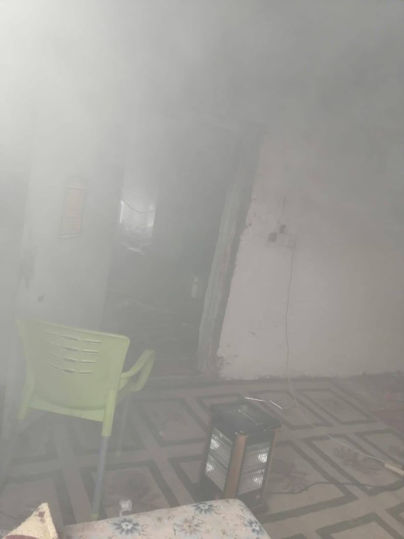 الحارس في ورطة.. حريق يلتهم غرفة في مدرسة الفراهيدي بكربلاء (صور)
