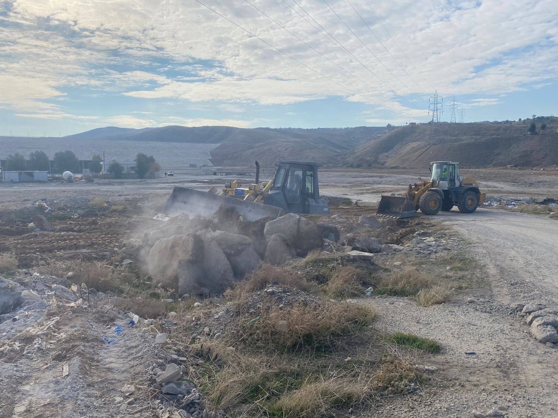 رێگاوبانی هەولێر تەنیشتەکانی پردە گەورەکان پاک دەکاتەوە