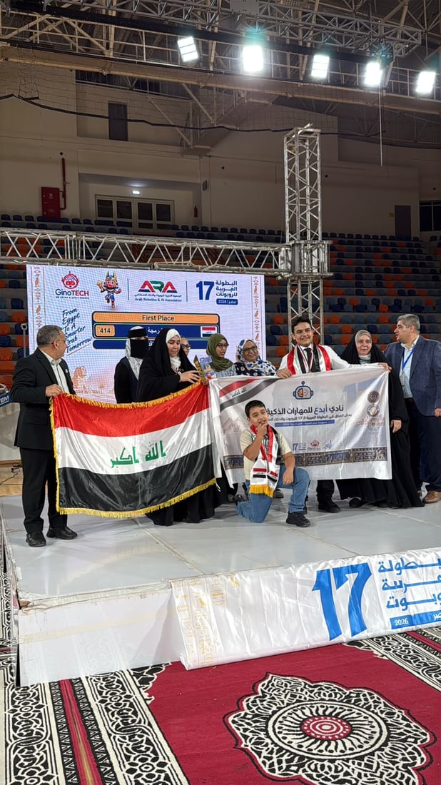 روبوتات العراق تكتسح العرب.. نادي “أبدع” يحصد ثالث لقب على التوالي من مصر