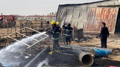 ئاگرەکەی گەڕەکی هەولێری نوێ کۆنتڕۆڵ کرا