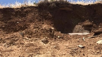 ئێسک و پروسکی گۆڕستانێکی کۆنی حاجی ئۆمەران دەرکەوتن