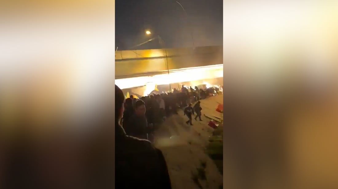 Clashes in Baghdad as pro-Iran protestors try to reach US Embassy building