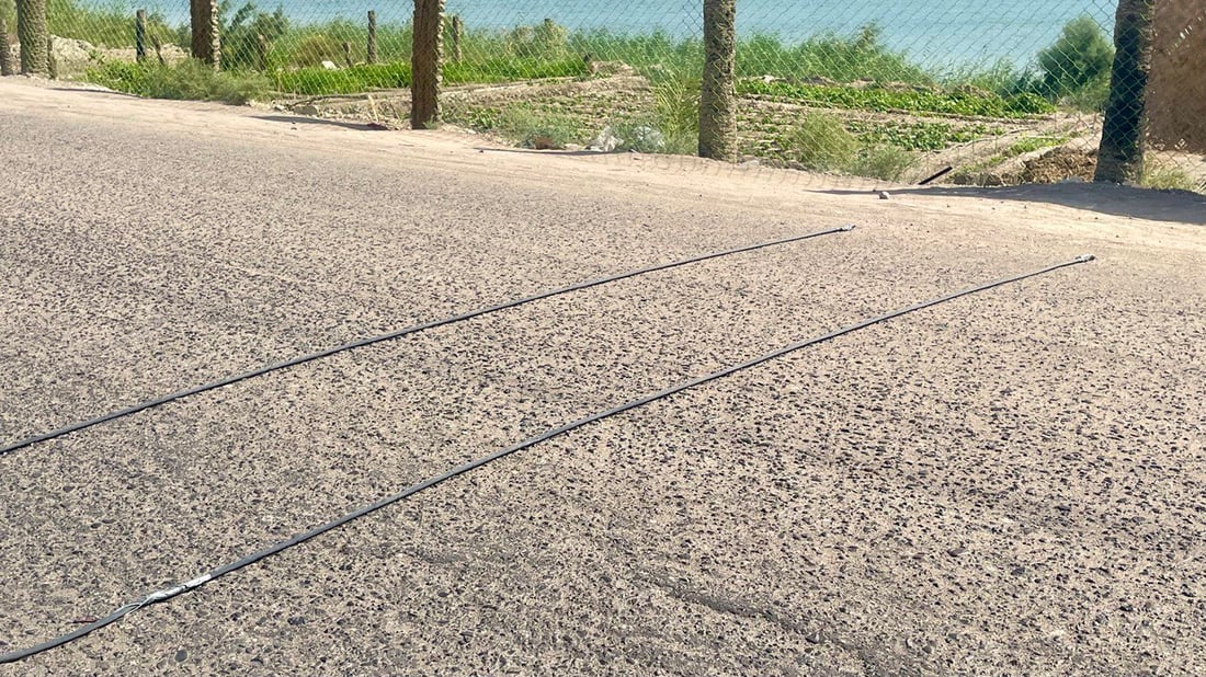 صور: حساسات على الإسفلت في البصرة تقيس حجم الازدحام المروري