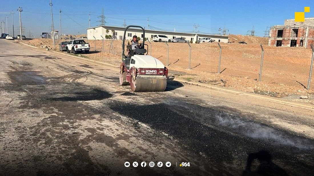 چاڵە قوڵەکانی شەقامێکی 30 مەتری هەولێر پڕکرانەوە