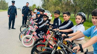خوێندنگەیەک پێشبڕکێی پاسکیلسواری بۆ قوتابییەکانی ئەنجام دا