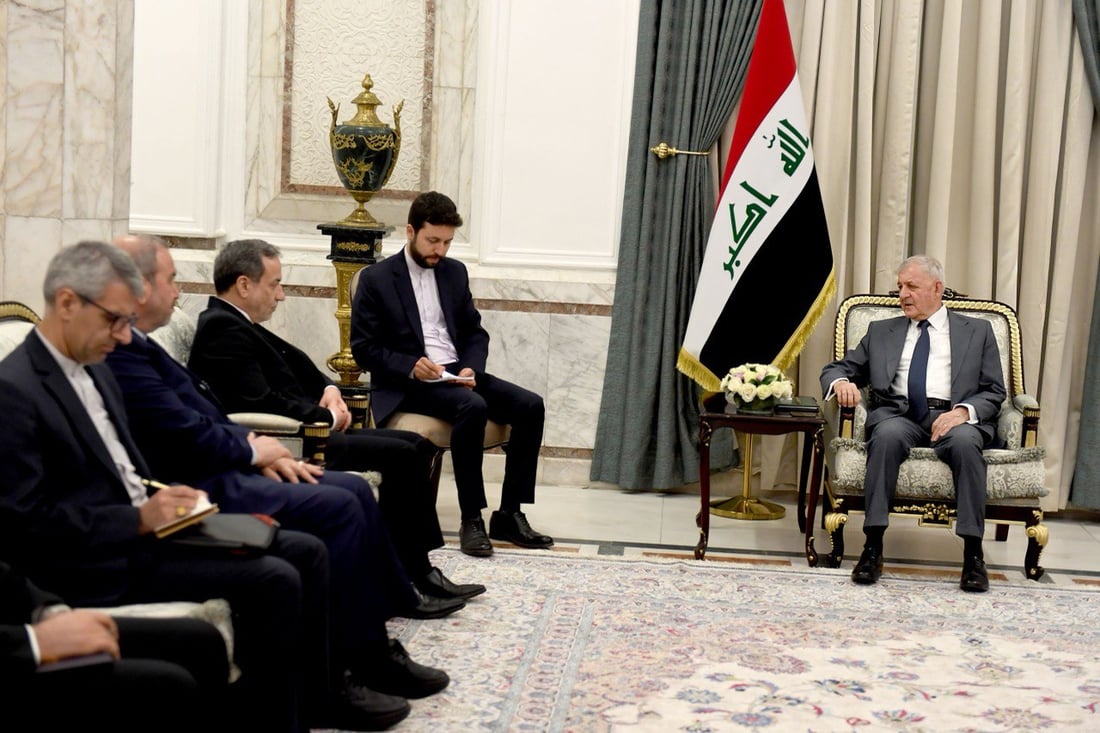 رئيس الجمهورية لوزير الخارجية الإيراني: العراق لن يكون منطلقاً للاعتداء على الجوار
