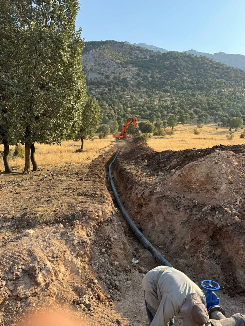 راکێشانی ئاو بۆ ژمارەیەک گوندی رواندز قۆناغی یەکەمی تەواو کرا