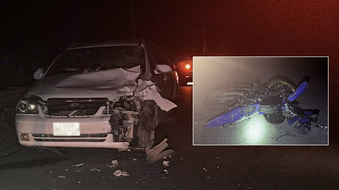 لە رووداوێکى هاتوچۆدا ماتۆڕسوارێک گیانى لەدەست دا