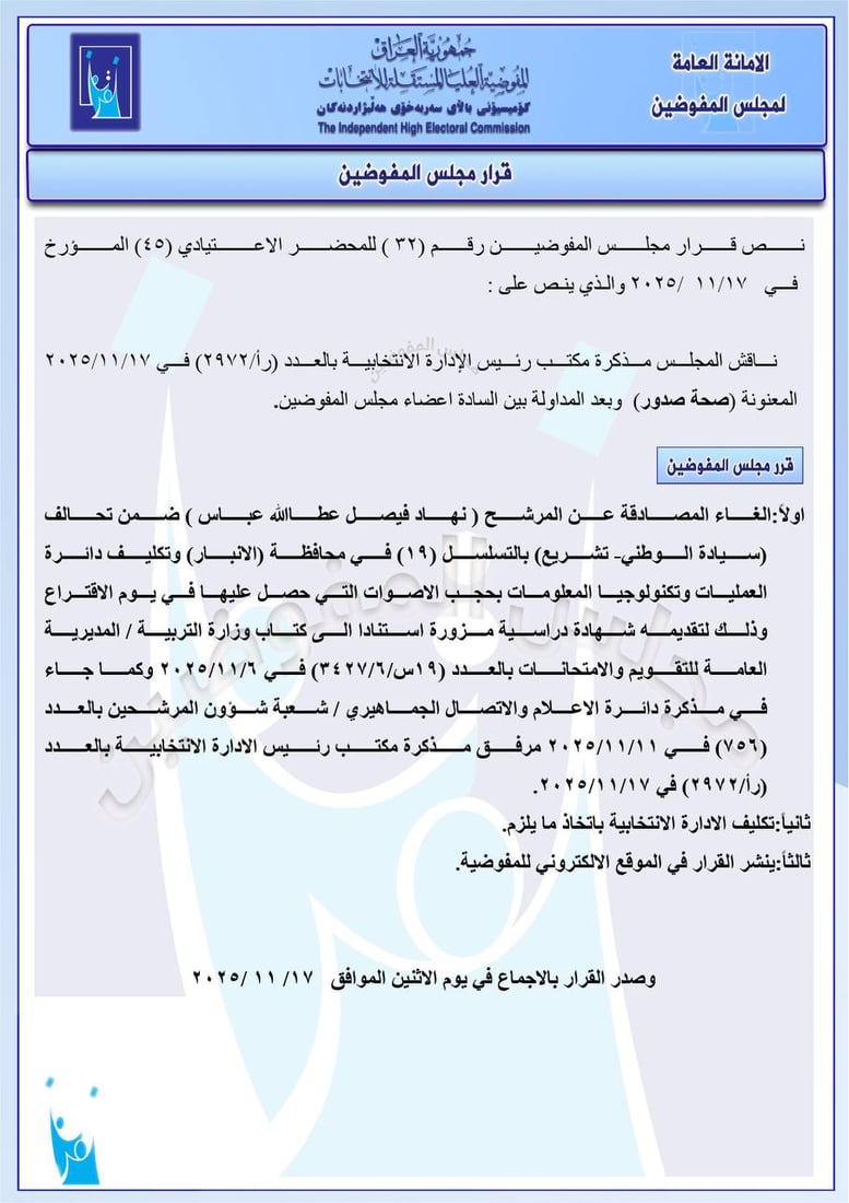 مقصلة الانتخابات عادت للعمل.. استبعاد 6 مرشحين وحجب أصوات ناخبيهم