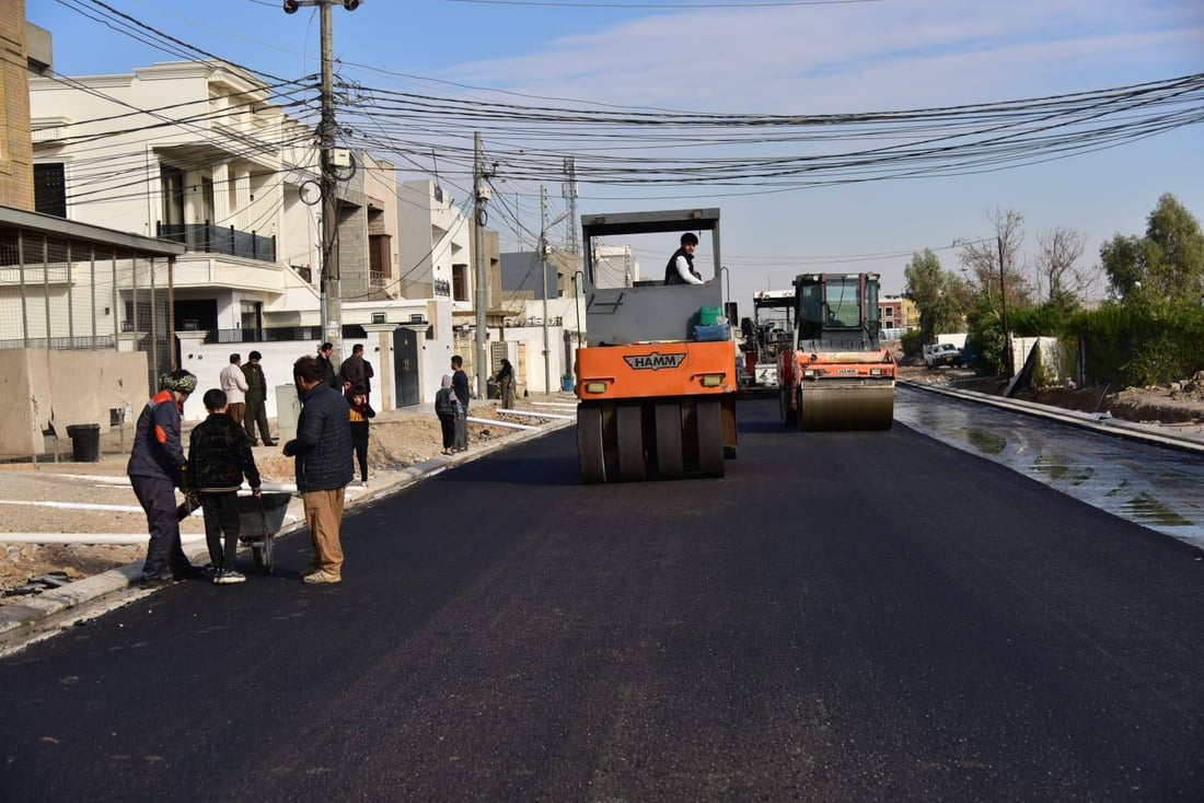 17 هەزار مەتر دووجای گوندێک كۆنكریت و قیر كرا